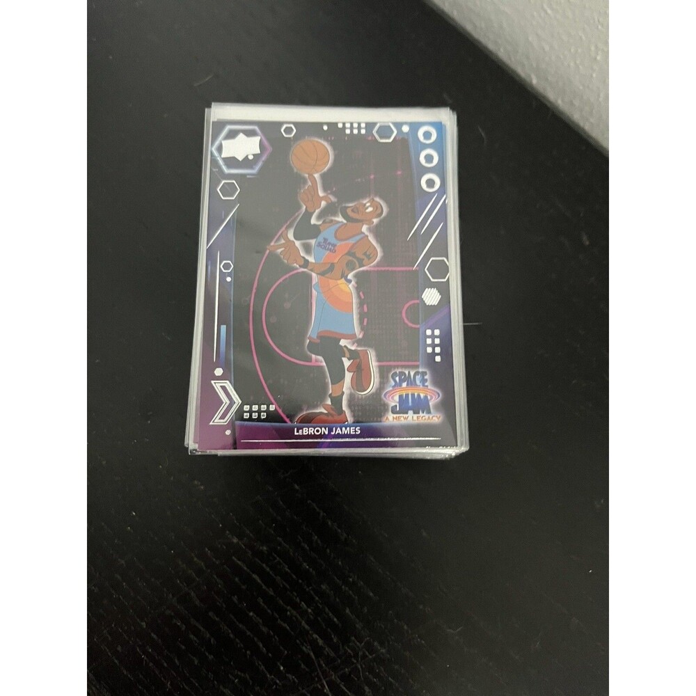 2021 Upper Deck Space Jam 2 LeBRON JAMES COMPLETE 50 CARD BASE SET cards sleeved